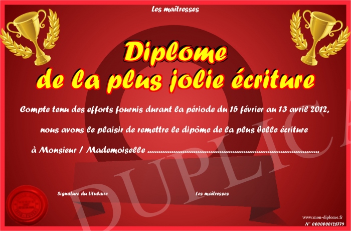 diplome universitaire ecriture